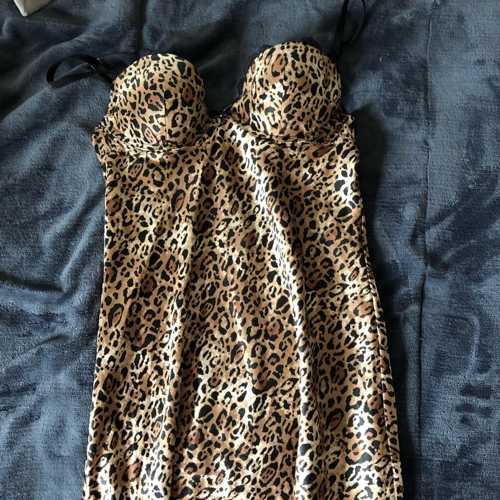 Cheetah lingerie slip